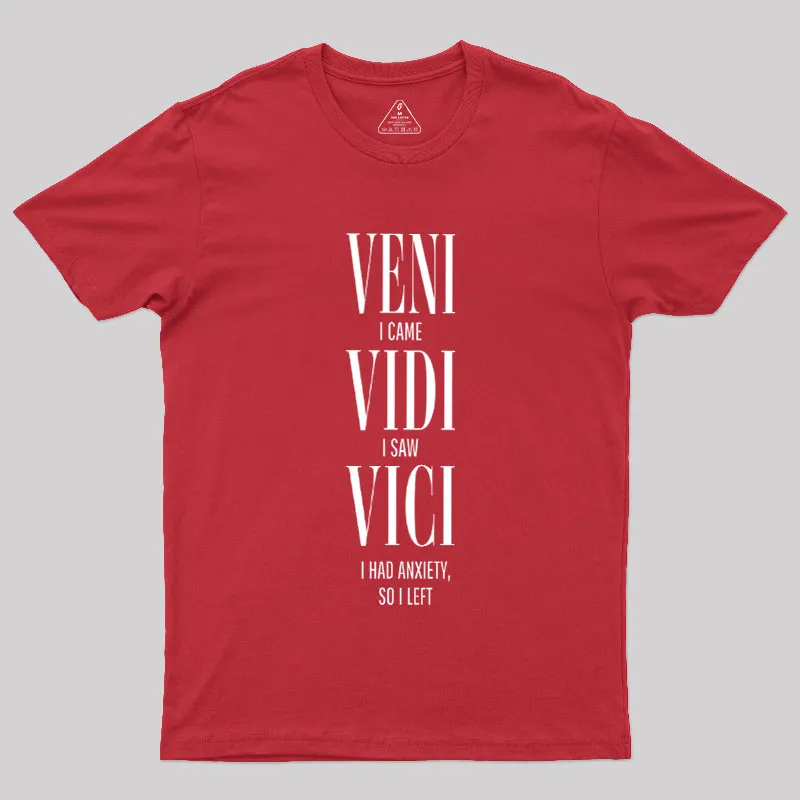 Veni Vidi Vici Geek T-Shirt - Image 5