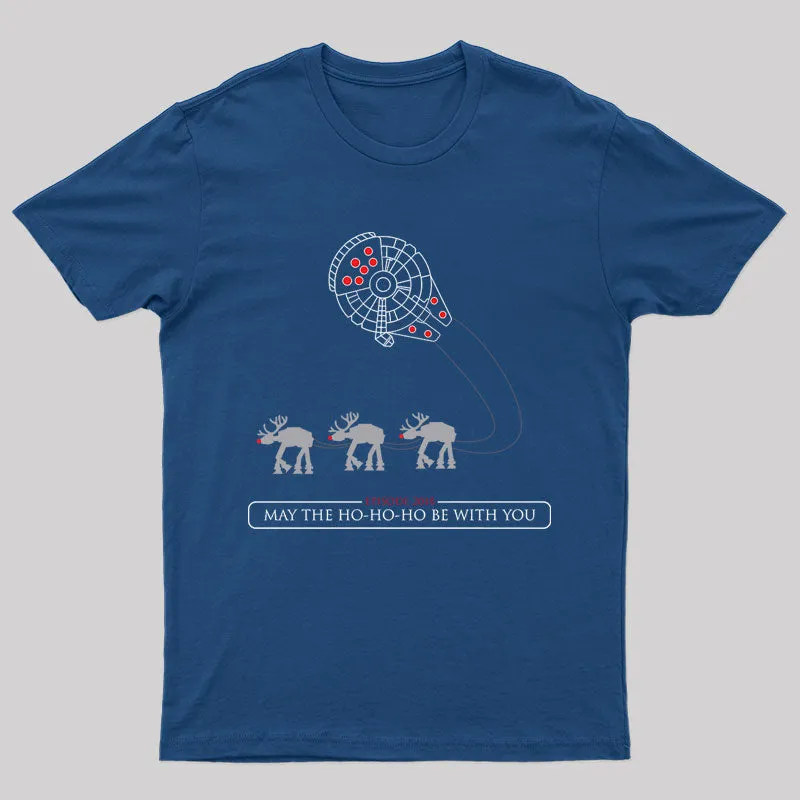 May The Ho Ho Ho Be With You Christmas T-Shirt - Image 3