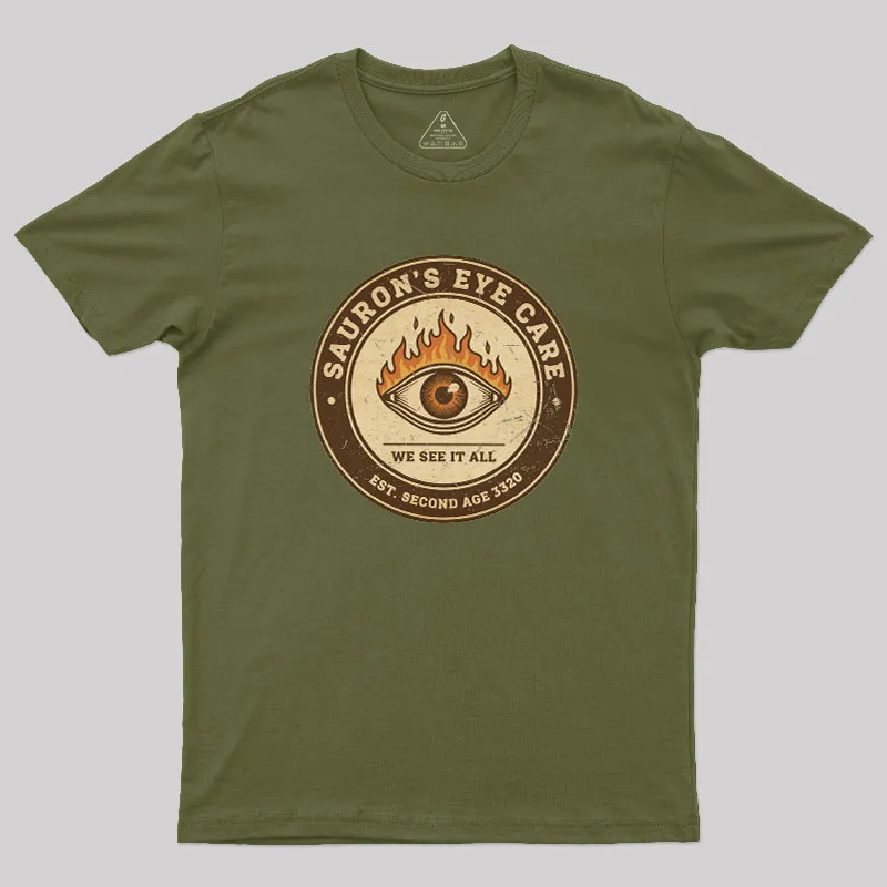Sauron’s Eye Care Geek T-Shirt - Image 3