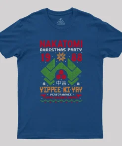 Alternative view of Nakatomi Christmas Party Geek T-Shirt