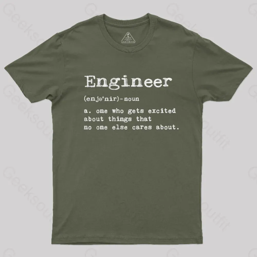 Engineer Definition Nerd T-Shirt - Image 3