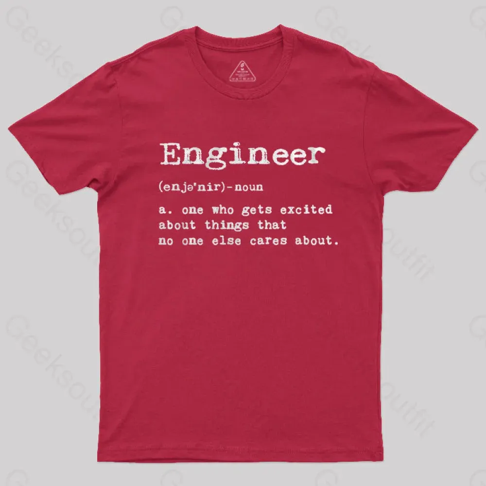 Engineer Definition Nerd T-Shirt - Image 6