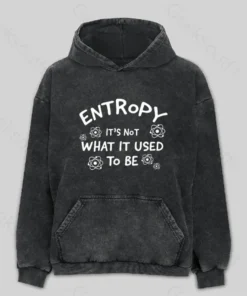 Entropy Its Not What Used To Be Washed Hoodie