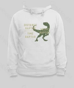 Alternative view of Equations Of Motion Science Velociraptor Hoodie