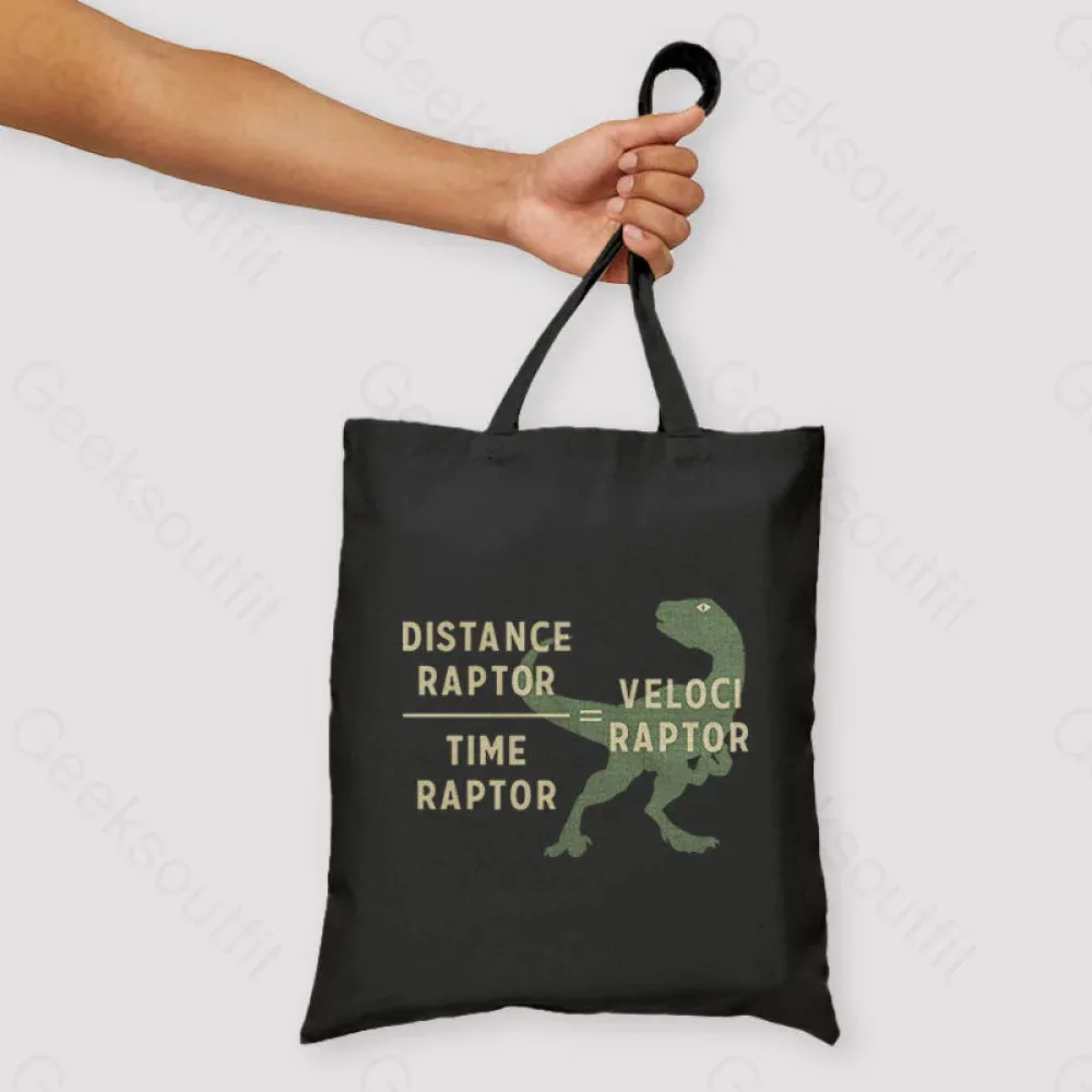 Equations Of Motion Science Velociraptor Unisex Tote Bag