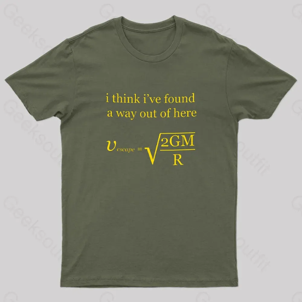 Escape Velocity Physics Geek T-Shirt