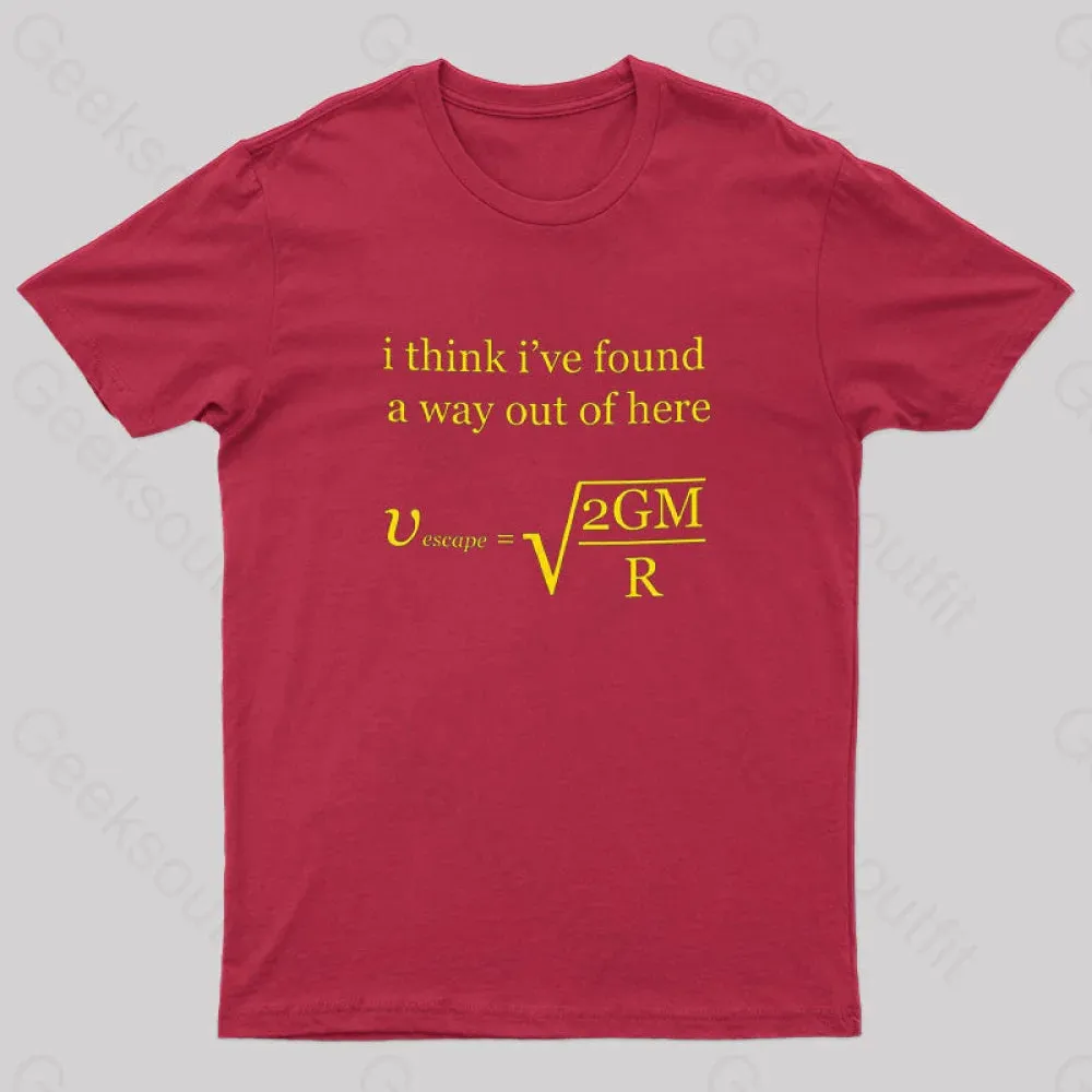 Escape Velocity Physics Geek T-Shirt - Image 4