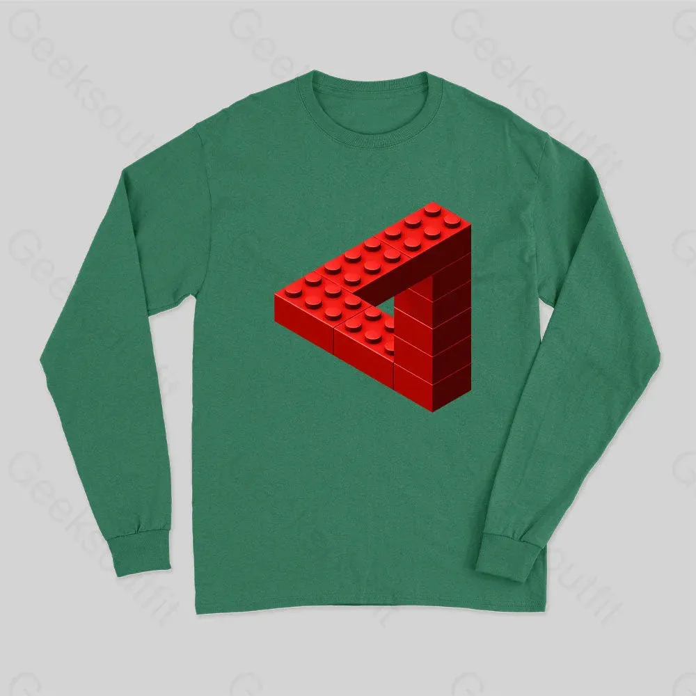 Escher Toy Bricks Long Sleeve T-Shirt - Image 3