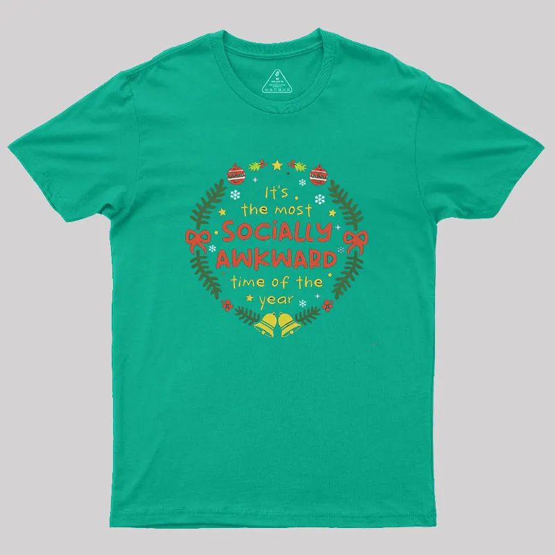 Socially Awkward Christmas Geek T-Shirt - Image 7