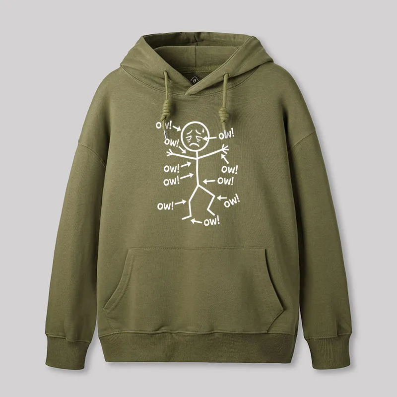 Ow Ow Ow Geek Hoodie - Image 3
