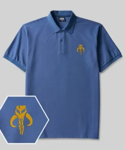 Alternative view of Mythosaur Geek Embroidered Polo Shirts