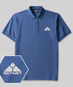 Alternative view of Geek Skynet Embroidered Polo Shirts
