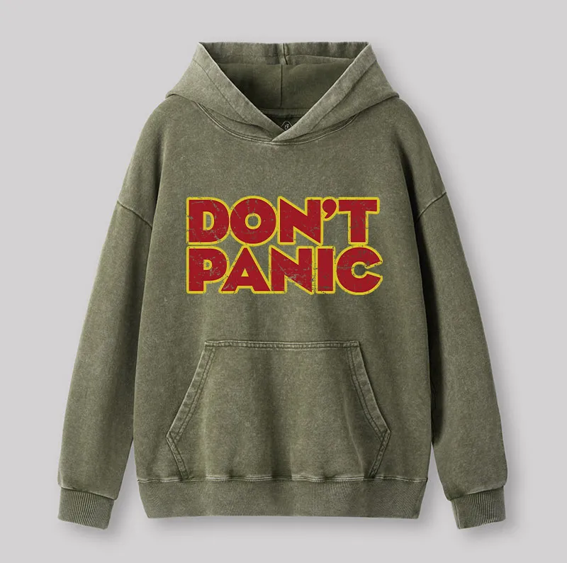 Don't Panic Washed Hoodie - Image 4