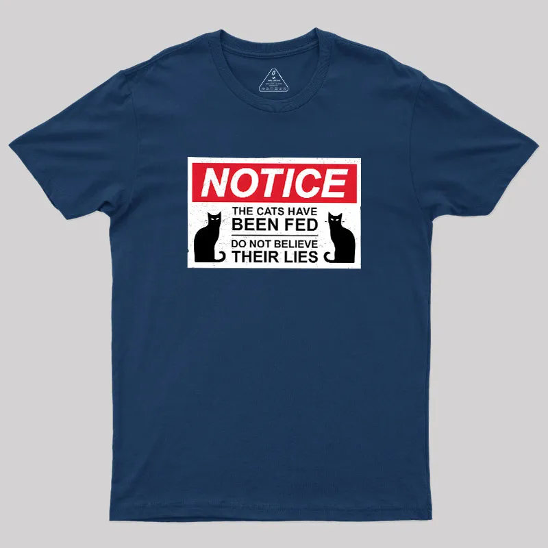 Cats Have Been Fed Geek T-Shirt - Image 2