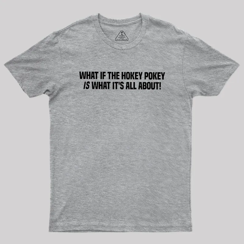 What If The Hokey Pokey Is What Its All About Geek T-Shirt - Image 4