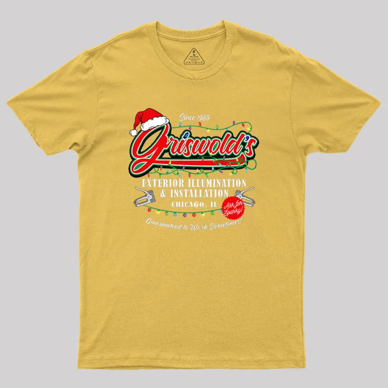 Griswold Illumination Christmas Vacation '89 Geek T-Shirt - Image 8