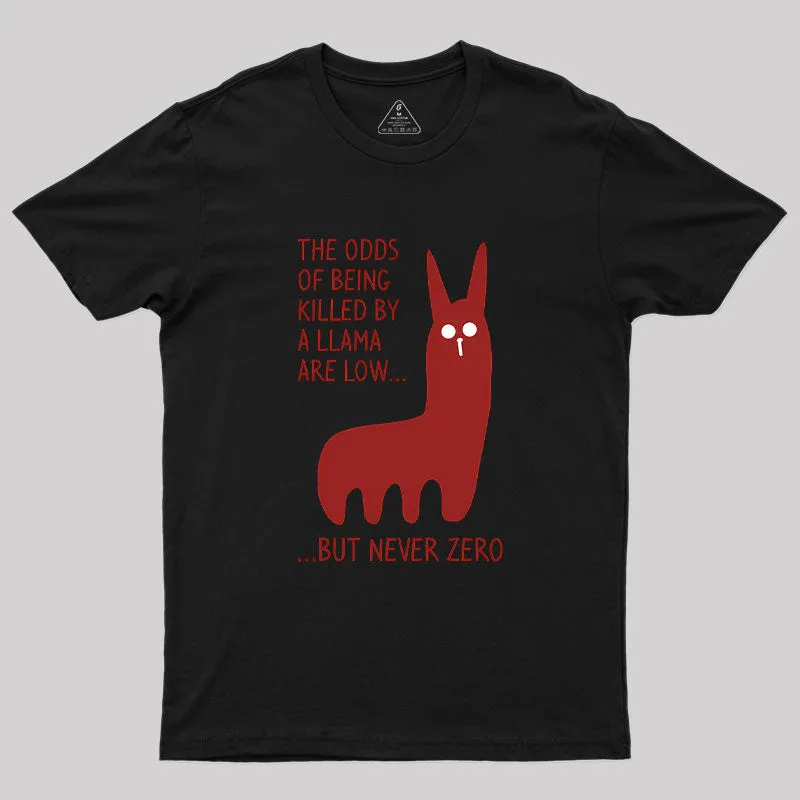 The Odds Of Being Killed By Allama Geek T-Shirt - Image 2