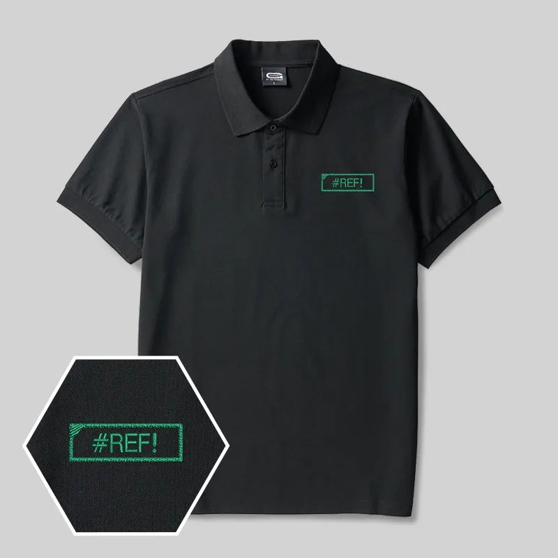#REF! Geek Embroidered Polo Shirts