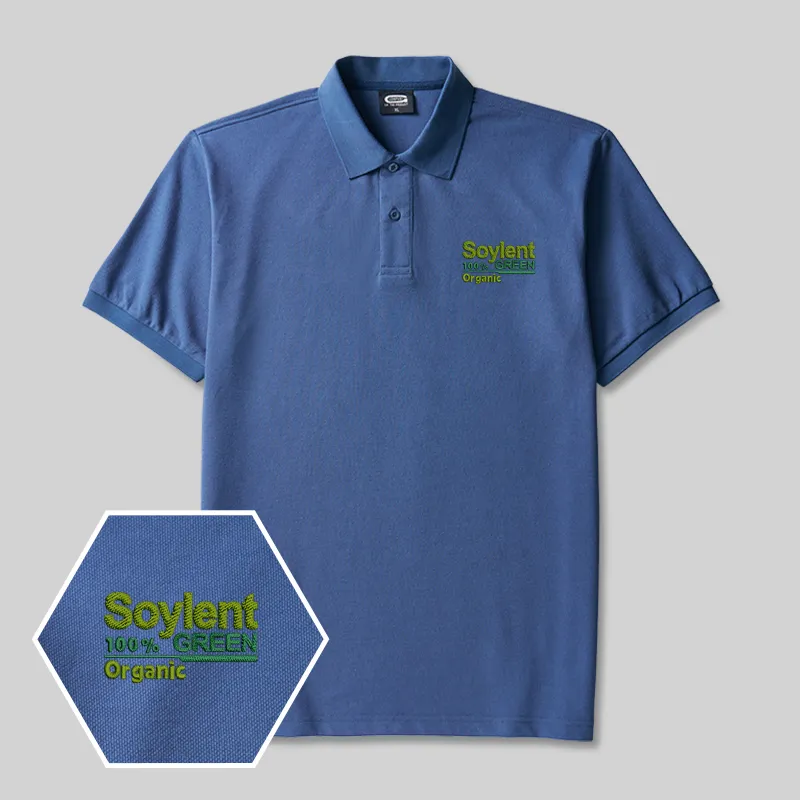 Soylent Green Geek Embroidered Polo Shirts - Image 3
