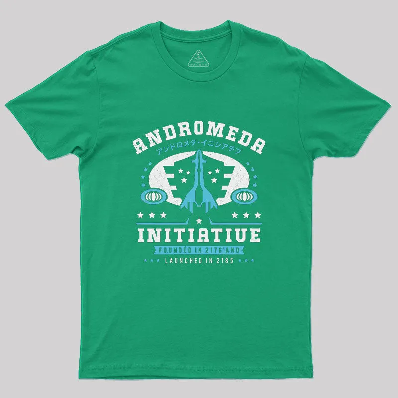 Andromeda Initiative Emblem Geek T-Shirt - Image 7