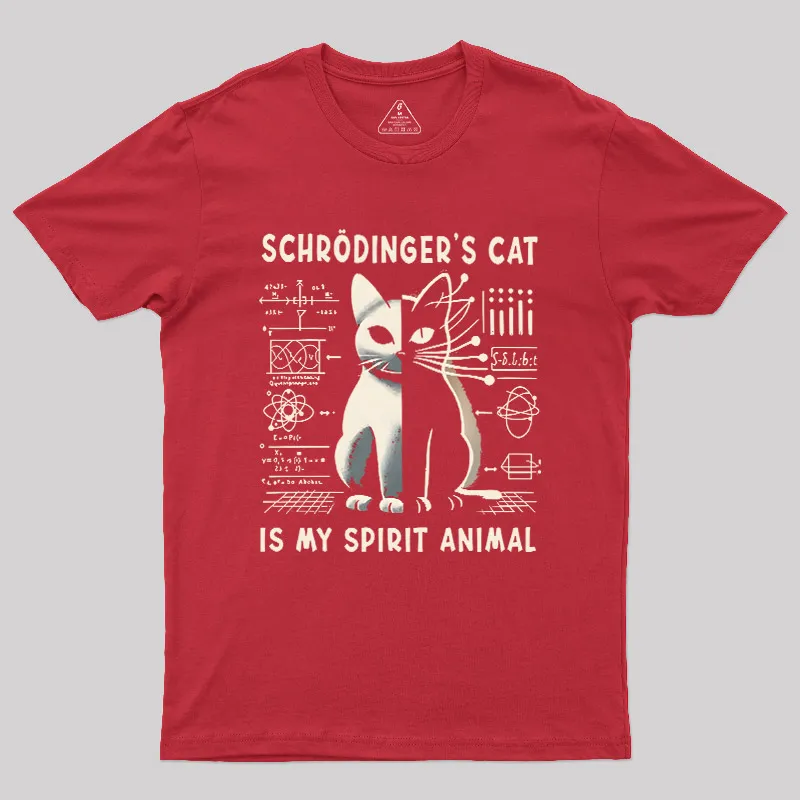 Schrodinger's Сat Science Nerd T-Shirt - Image 7