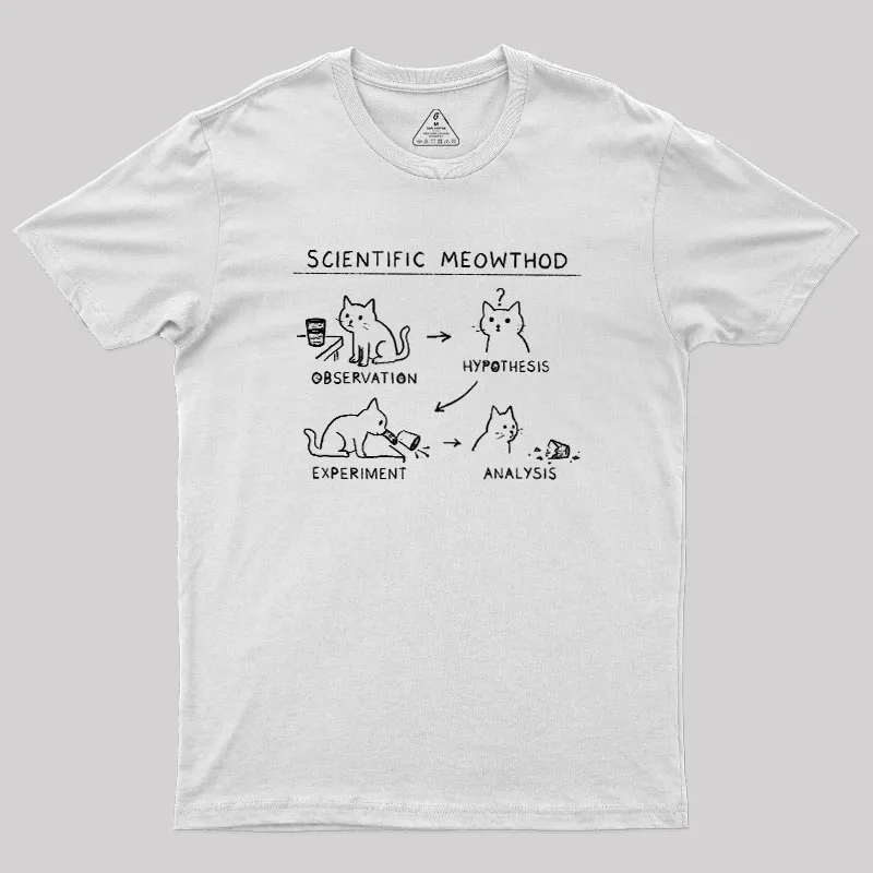 Scientific Meowthod Geek T-Shirt - Image 11