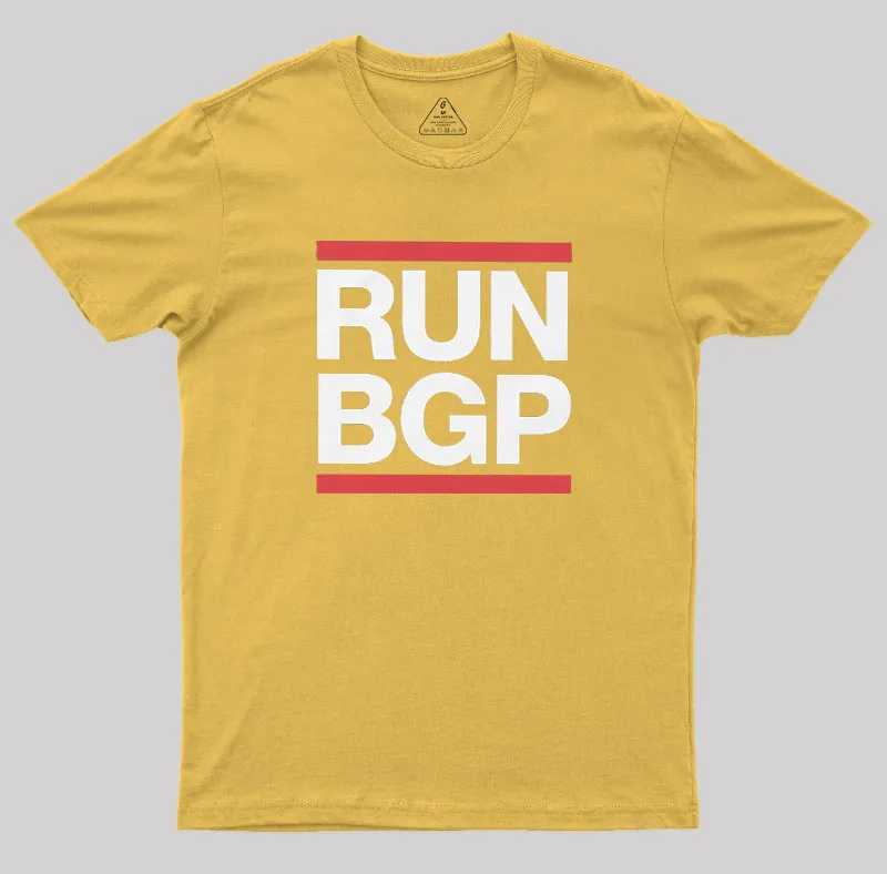 Run BGP Funny Network Engineer Geek T-Shirt - Image 6