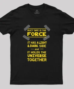 Alternative view of Duct Tape is the Force Geek T-Shirt