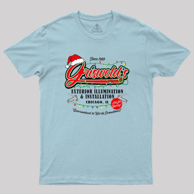 Griswold Illumination Christmas Vacation '89 Geek T-Shirt - Image 10