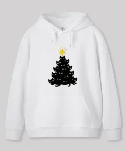 Meowy Christmas Geek Hoodie