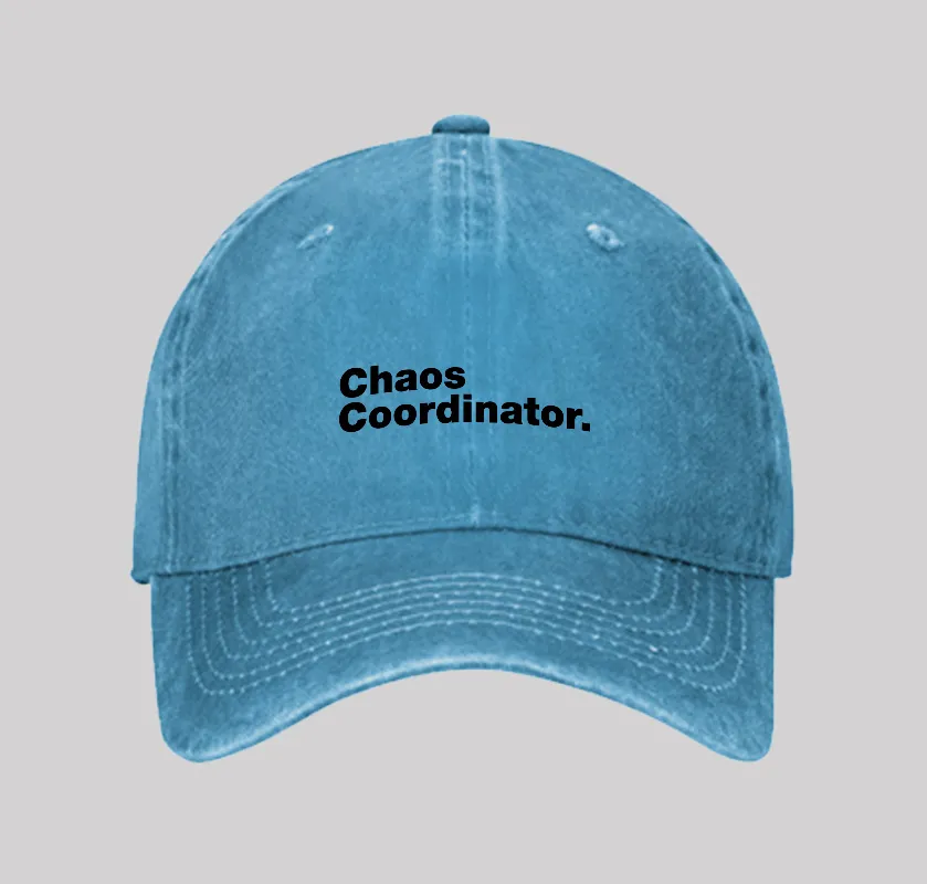 Chaos Coordinator Washed Vintage Baseball Cap - Image 4