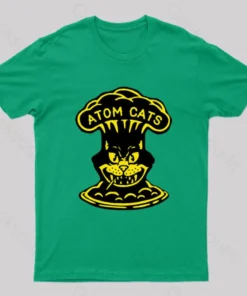 Alternative view of Fallout Atom Cats Garage Yellow Geek T-Shirt