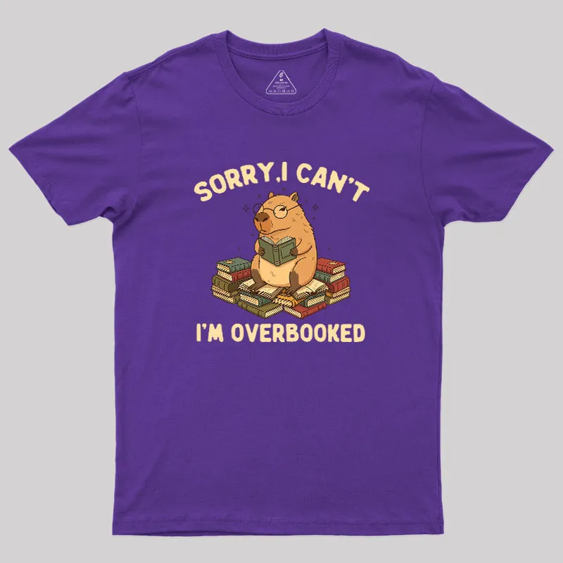 Overbooked Capybara Geek T-Shirt - Image 6