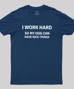 Alternative view of Work Hard Geek T-Shirt
