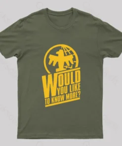 Alternative view of Federal Network Would You Like to Know More Nerd T-Shirt