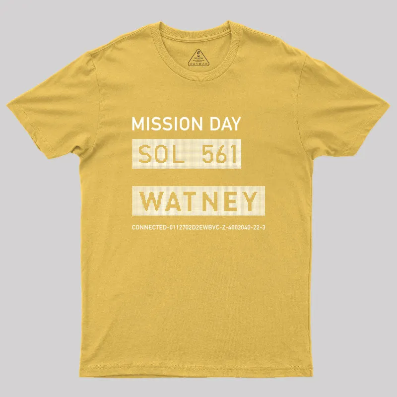 The Martian Watney Emblem Geek T-Shirt - Image 8