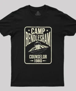 Alternative view of Camp Rendlesham Counselor 1980 UFO Geek T-Shirt