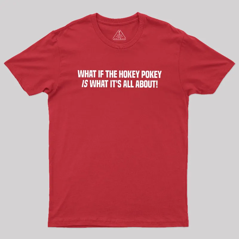 What If The Hokey Pokey Is What Its All About Geek T-Shirt - Image 5