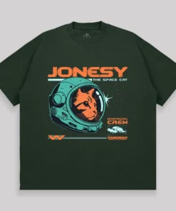 Alternative view of Jonesy The Space Cat Unisex Oversized T-shirt