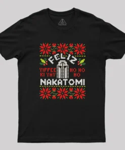 Feliz Nakatomi Sweater Geek T-Shirt