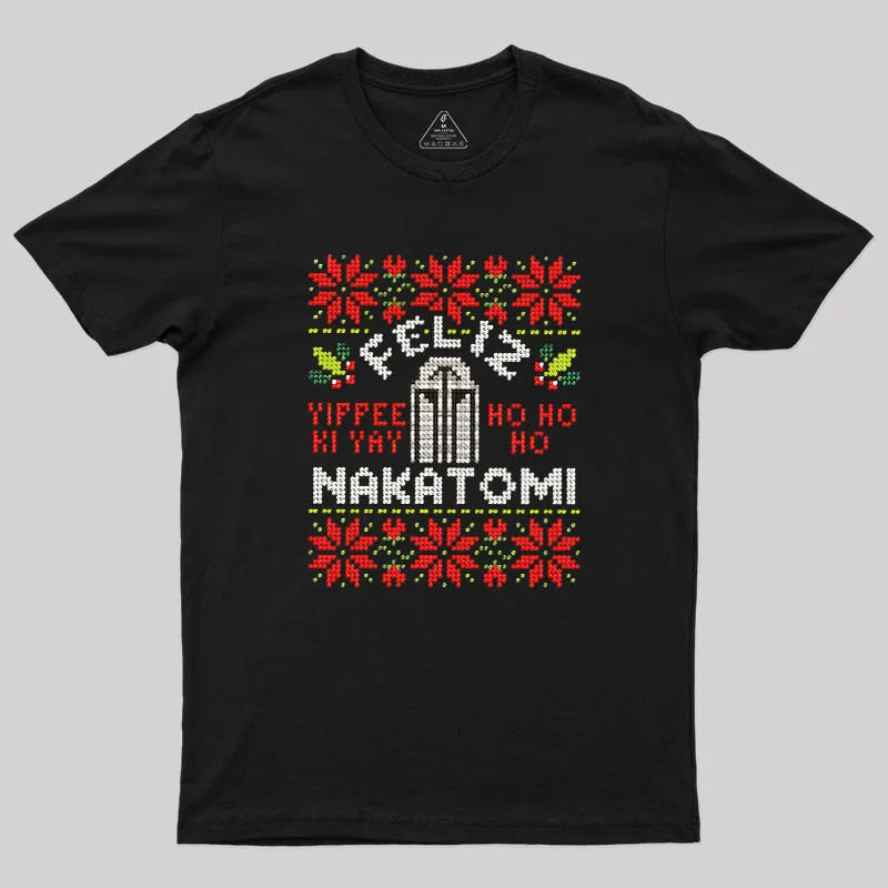 Feliz Nakatomi Sweater Geek T-Shirt