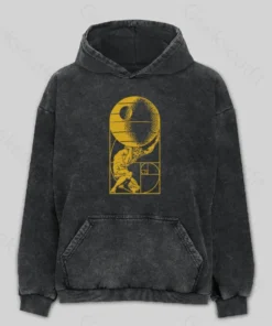 Fibonacci Death Star Washed Hoodie