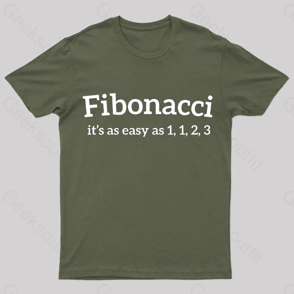 Fibonacci Funny Quote Nerd T-Shirt - Image 5
