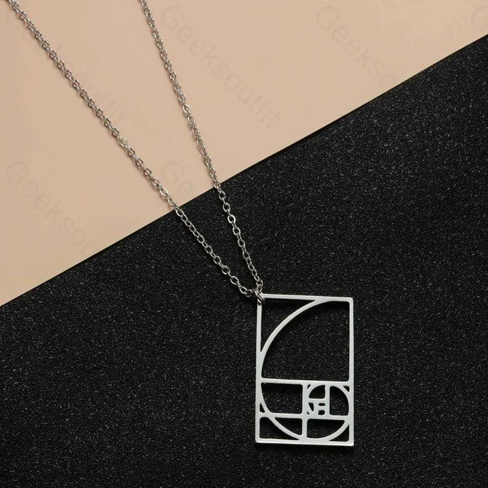 Fibonacci Geometry Necklace - Image 3