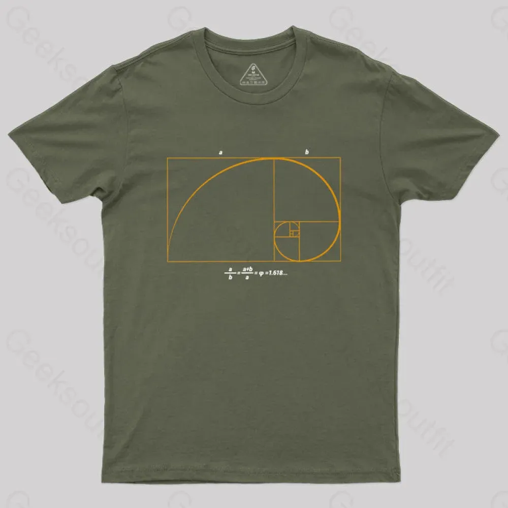 Fibonacci Math Art Science Engineer T-Shirt - Image 3