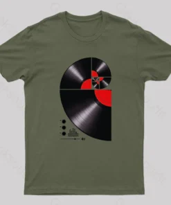 Alternative view of Fibonacci Spiral Vinyl Geek T-Shirt