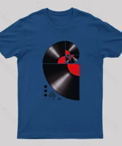 Fibonacci Spiral Vinyl Geek T-Shirt