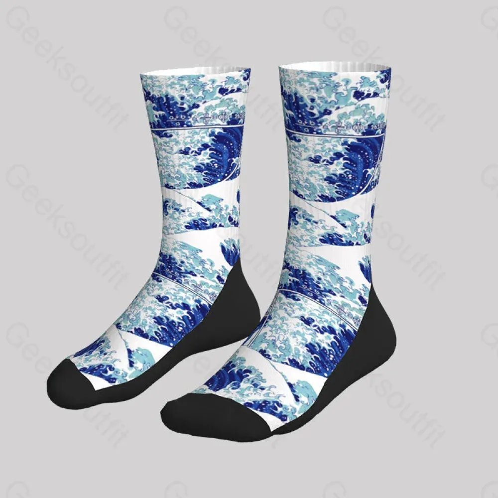 Fibonacci Waves Men's Socks
