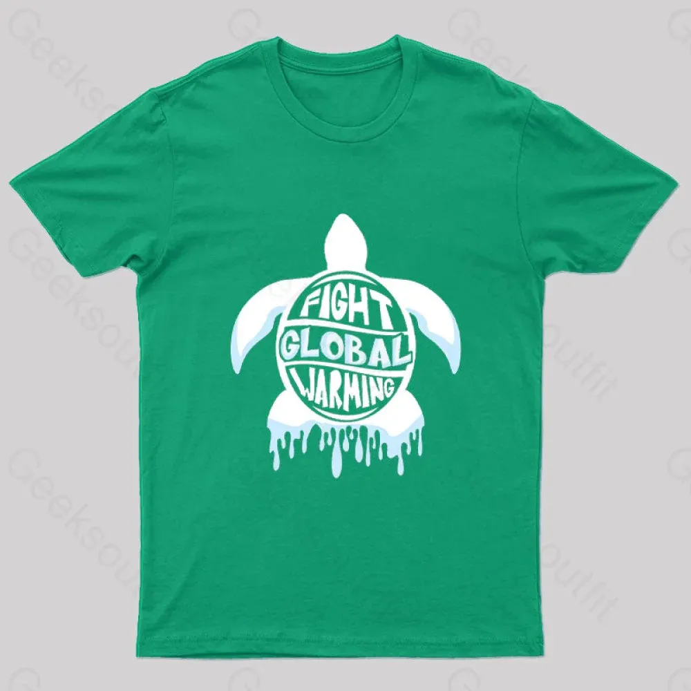 Fight Global Warming Turtle T-Shirt - Image 4