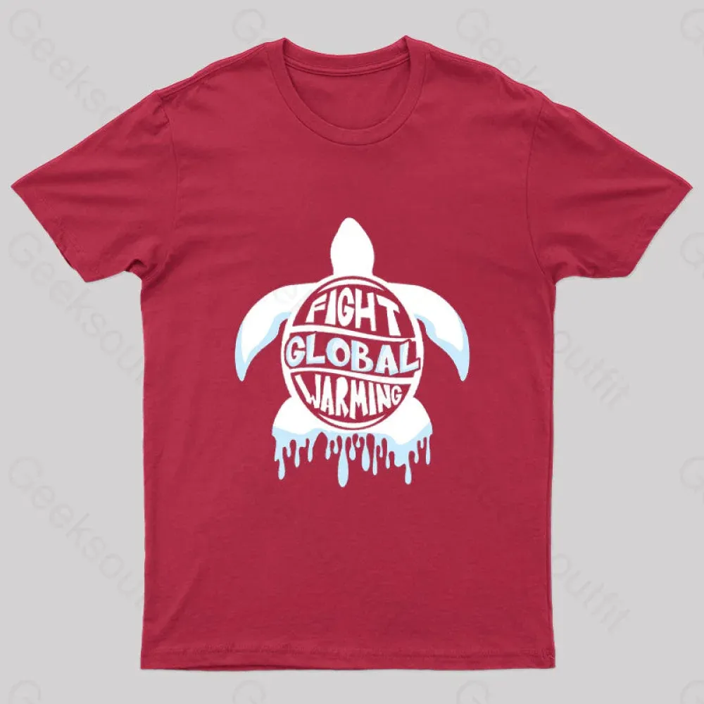 Fight Global Warming Turtle T-Shirt - Image 5